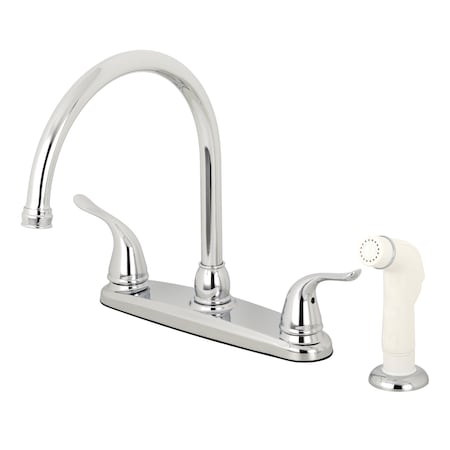 Yosemite 8 Centerset Kitchen Faucet W/ Sprayer, Chrome